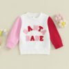 Wholesale 9M-4Y SANTA BABE Colour Block Letter Embroide