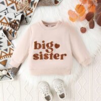 Wholesale 9M-4Y Toddler Girls Big Sisters Pullover Lett