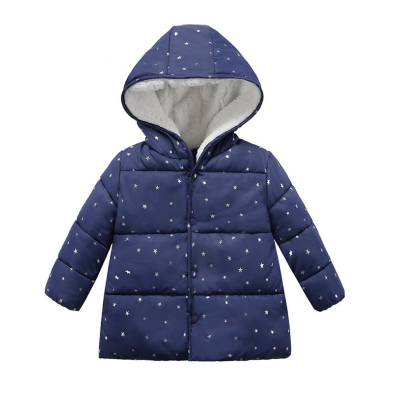 Wholesale 9M-4Y Toddler Girls Star Printed Cotton Jacke
