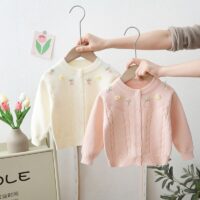 Wholesale 9M-4Y Toddler Girls Sweater Cardigan Carrot R