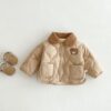 Wholesale 9M-5Y Toddler Girls Bear Lapel Jackets & Coat