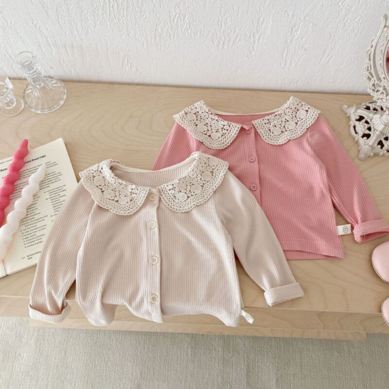 Wholesale 9M-5Y Toddler Girls Cardigan Long Sleeve Lace