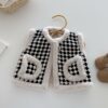 Wholesale 9M-5Y Toddler Girls Plaid Padded Vest Plaid C