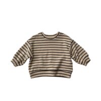 Wholesale 9M-6Y Striped Knitwear Long Sleeve Round Neck