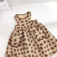 Wholesale 9M-6Y Toddler Girl Sleeveless Floral Embroide