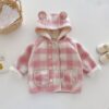 Wholesale 9M-6Y Toddler Girls Plaid Hooded Jackets & Co