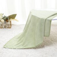 Wholesale Baby Blankets Checked Knitted Newborn Swaddle