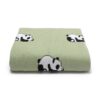 Wholesale Baby Blankets Panda Knitted Newborn Swaddle W