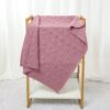 Wholesale Baby Blankets Solid Color Knitted Swaddle Bab
