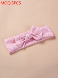 Wholesale Baby Girl Flower Print Bowknot Headbands 2105