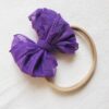 Wholesale Baby Girl Plain Lace Bow Headband 210406542 2