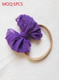 Wholesale Baby Girl Plain Lace Bow Headband 210406542 2
