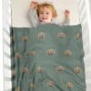 Wholesale Baby Swaddling Shell Print Knitting Blanket N