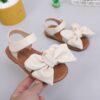 Wholesale Bowknot Open Toe Sandals Baby Soft Bottom Bea