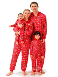 Wholesale Christmas Family Matching Loungewear Hooded J