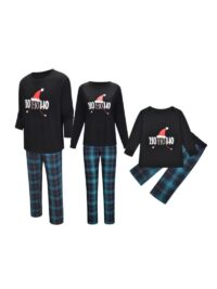 Wholesale Family Matching Christmas Hat Homewear Set Bl
