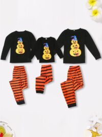 Wholesale Family Matching Halloween Homewear Set Top &