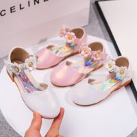 Wholesale Flower Sandals For Girls Crystal Princess Sho