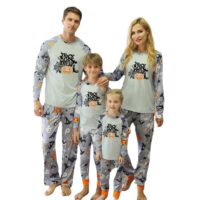 Wholesale Halloween Pumpkin Trick Or Treat Printed Long