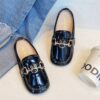 Wholesale Kid Girls Fashion Leather Glossy Shoes Wholes
