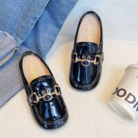 Wholesale Kid Girls Fashion Leather Glossy Shoes Wholes