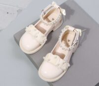 Wholesale Kids Girls Performance Beaded Leather Shoes W