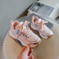 Wholesale Kids Lace-Up Breathable Sneakers Wholesale Ki