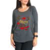 Wholesale Maternity Top Christmas Elk Print Round Neck