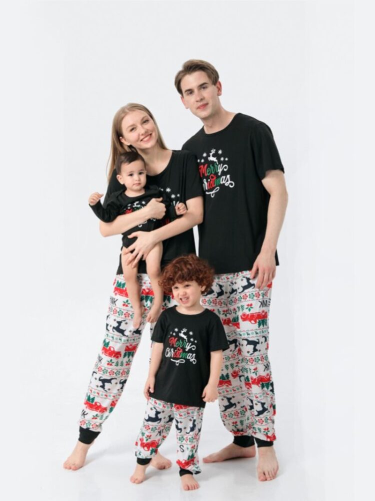 Wholesale Merry Christmas Family Matching Loungewear Se