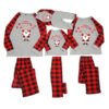 Wholesale Merry Christmas Homewear Santa Plaid Set Fami
