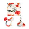 Wholesale Newborn 3-Piece Set Flower Printed Blankets &