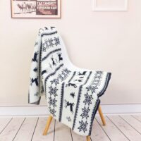 Wholesale Newborn Baby Knitted Christmas Elk Printed Bl