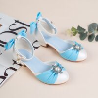 Wholesale Performance Crystal High-Heeled Leather Shoes
