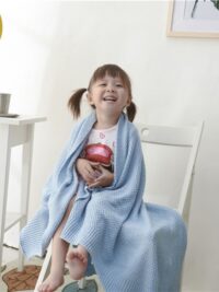 Wholesale Plain Knitting Wool Baby Blankets 210729349 2