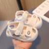 Wholesale Smiley Velcro Soft-Soled Sandals For Girls An
