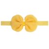 Wholesale Solid Color Chiffon Bow Baby Headband KH11620