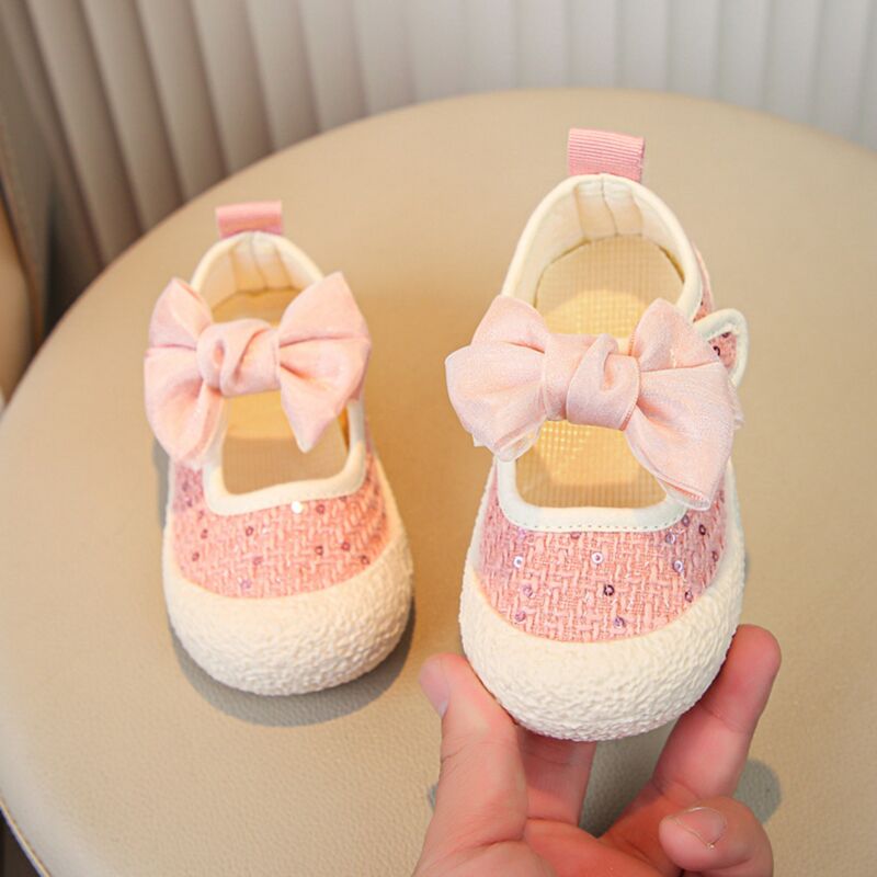 Wholesale Toddler Girls Bow Canvas Shoes Wholesale Acce