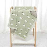 Wholesale Unisex Newborn Swaddle Sheep Knitted Baby Bla