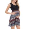 Wholesale V-Neck Sleeveless Nursing Maternity Dress Who