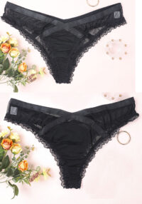 Women Black Lace Briefs Underwear Sexy Underwear