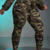 Women Casual Fashion Camouflage Print Plus Size Trousers