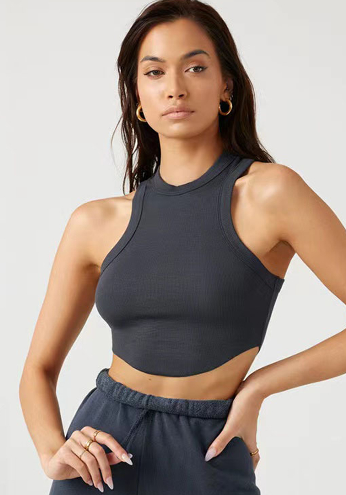 Women Fitness Yoga Dance Running Ribbed Tank Top