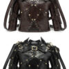 Women retro shoulder helmet armor handbag S crossbody bag