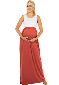 Women Sexy Loose Sleeveless Maternity Dress