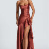 Women Sexy Strapless Maxi Dress