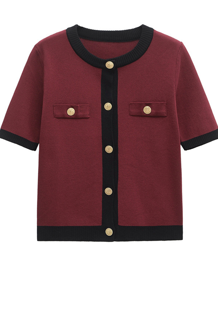 Women Spring and Autumn White Knitting Cardigan Sweater Top