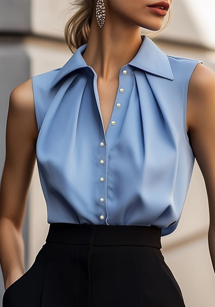 Women Summer French Tank Sleeveless Shirt Top