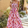 Women Summer Print Holidays Bohemian Slip Dress