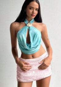 Women Summer Sexy Bodycon Sequined Beach Holidays Skirt