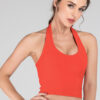Women Yoga Tank Top with Padded Halter Neck